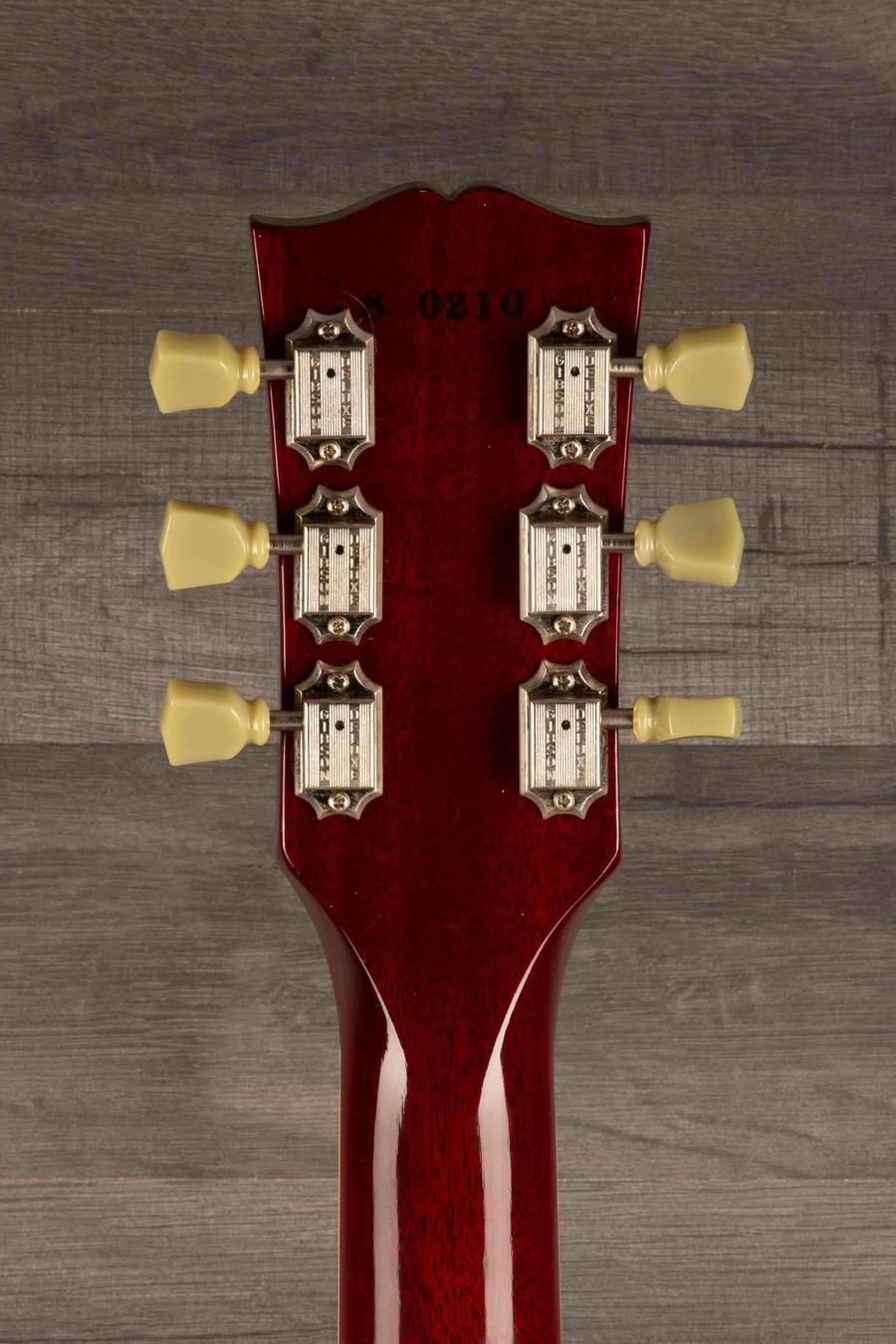 USED - Gibson 1988 Les Paul Pre Historic '59 guitar headstock with vintage tuners and beautiful wood finish.