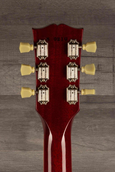 USED - Gibson 1988 Les Paul Pre Historic '59 guitar headstock with vintage tuners and beautiful wood finish.