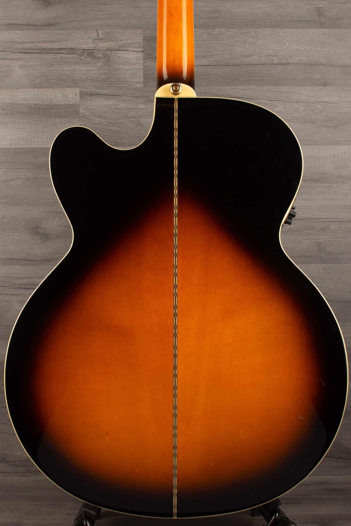 USED Epiphone J200 EC Studio Solid Top, Fishman Sonitone - Vintage Sunburst - Acoustic Guitar - MusicStreet