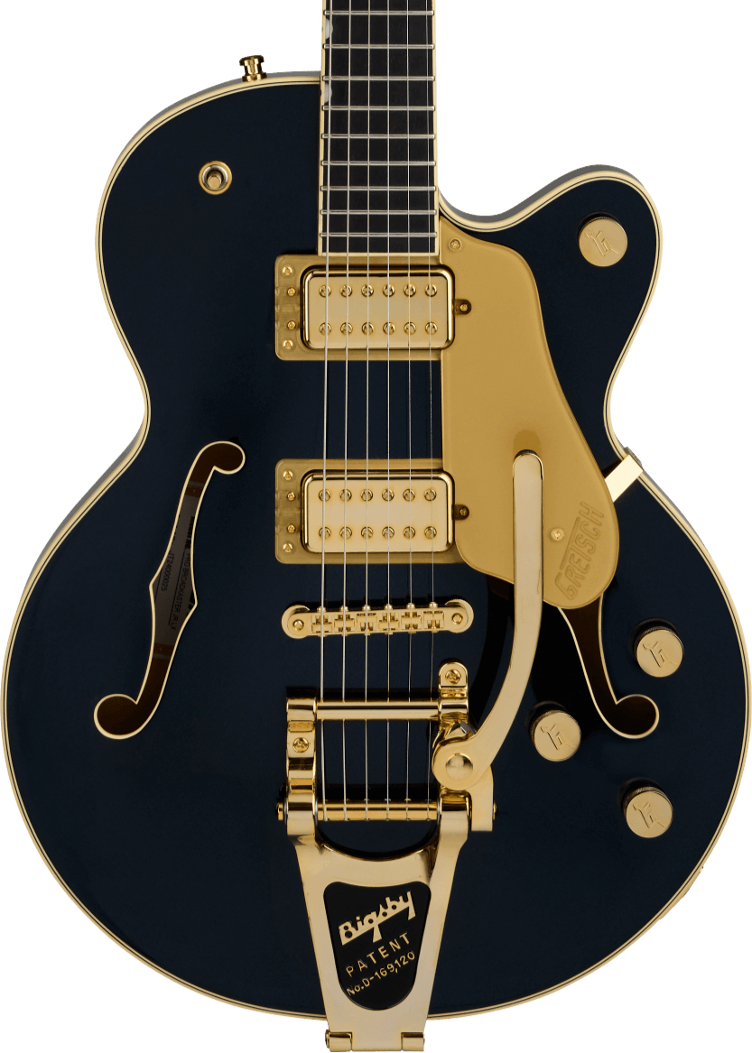 Gretsch Broadkaster® Jr. LX Center Block with String-Thru Bigsby® and Gold Hardware, Ebony Fingerboard, Midnight Sapphire
