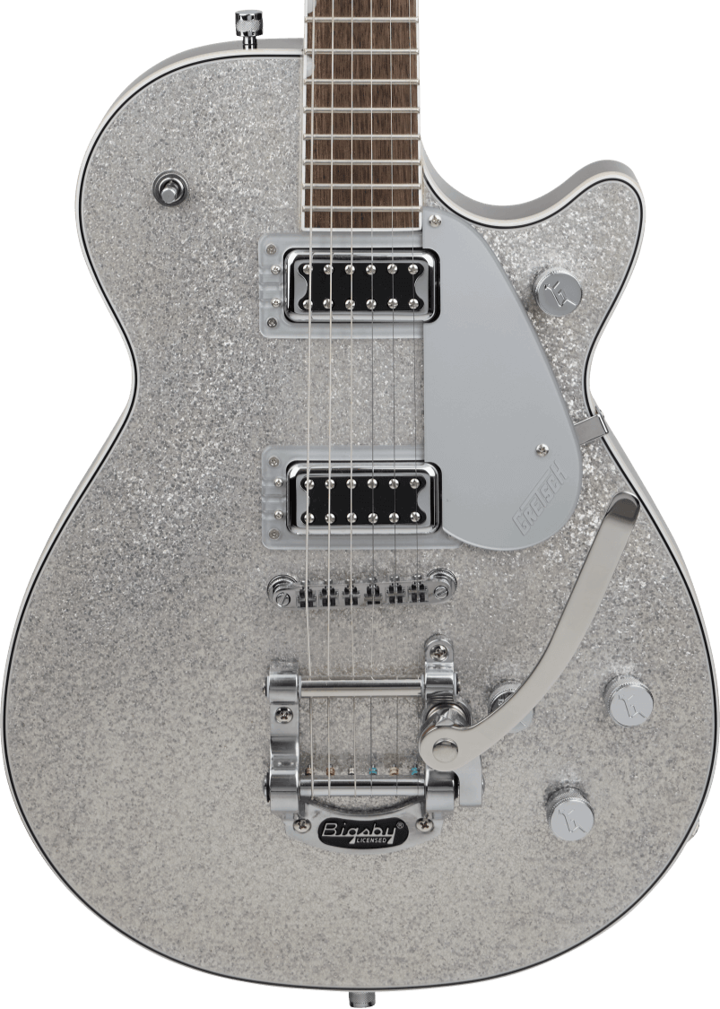 Gretsch G5230T Electromatic® Sparkle Jet™ FT Single-Cut with Bigsby®, Laurel Fingerboard, Silver Sparkle