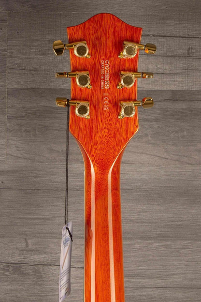 Gretsch  Electromatic® LTD Flame Okoume Broadkaster® Jr. Single -Cut with Bigsby®, Rosewood Fingerboard, Roundup Orange