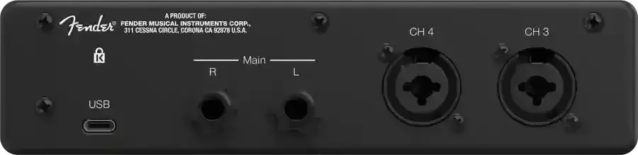 Fender Quantum LT 4 USB-C Audio Interface - MusicStreet