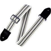Levy's Cotton Weave w Suede Ends Guitar Strap - Grasshopper Cotton