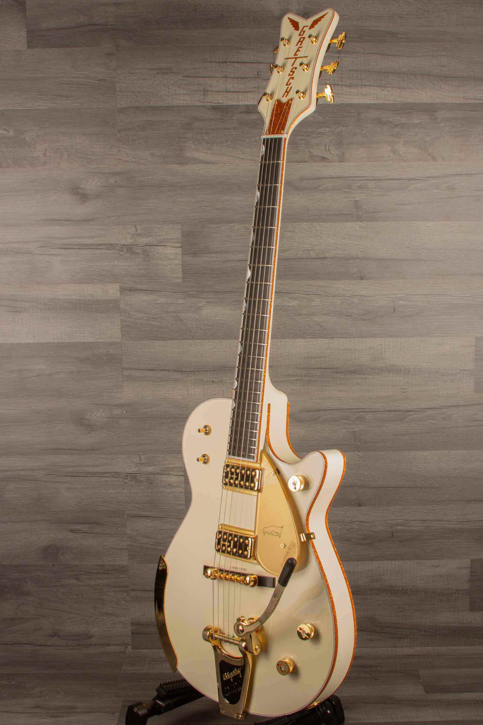 Gretsch G6134T-58 Vintage Select ’58 Penguin™ Electric Guitar - Vintage White, Bigsby®, TV Jones®