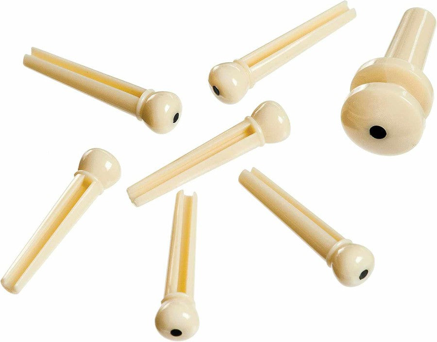 Plastic Bridge & End Pins - Ivory