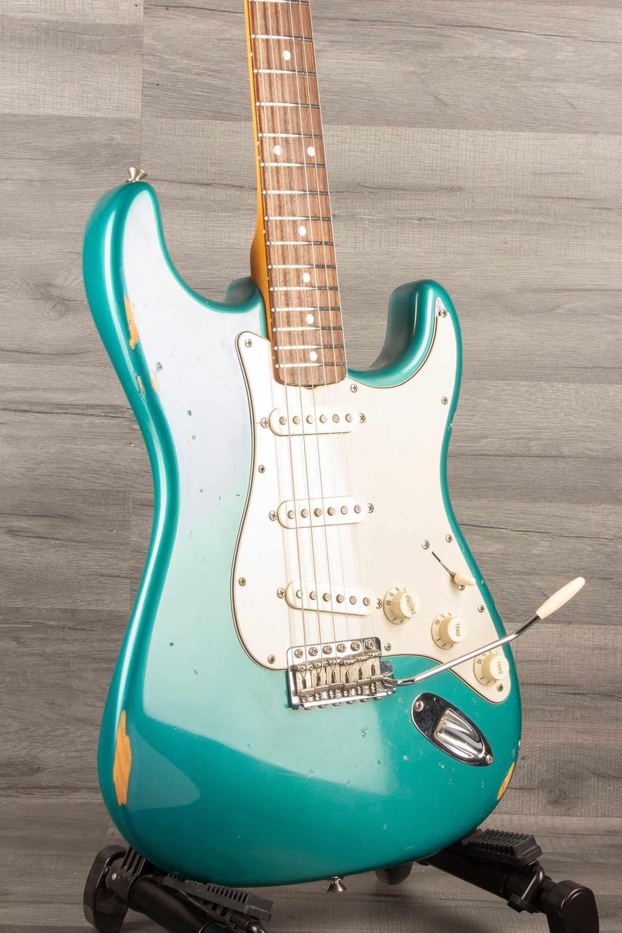 USED - 2004 Fender American Vintage '62 Reissue Strat - Ocean Turquoise with Seymour Antiquity II Surfer Pickups - MusicStreet