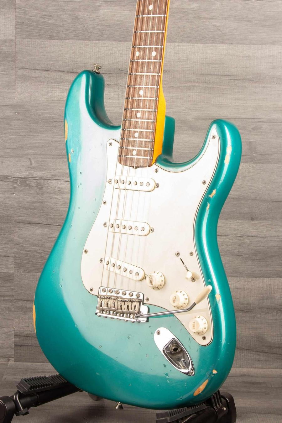 USED - 2004 Fender American Vintage '62 Reissue Strat - Ocean Turquoise with Seymour Antiquity II Surfer Pickups - MusicStreet