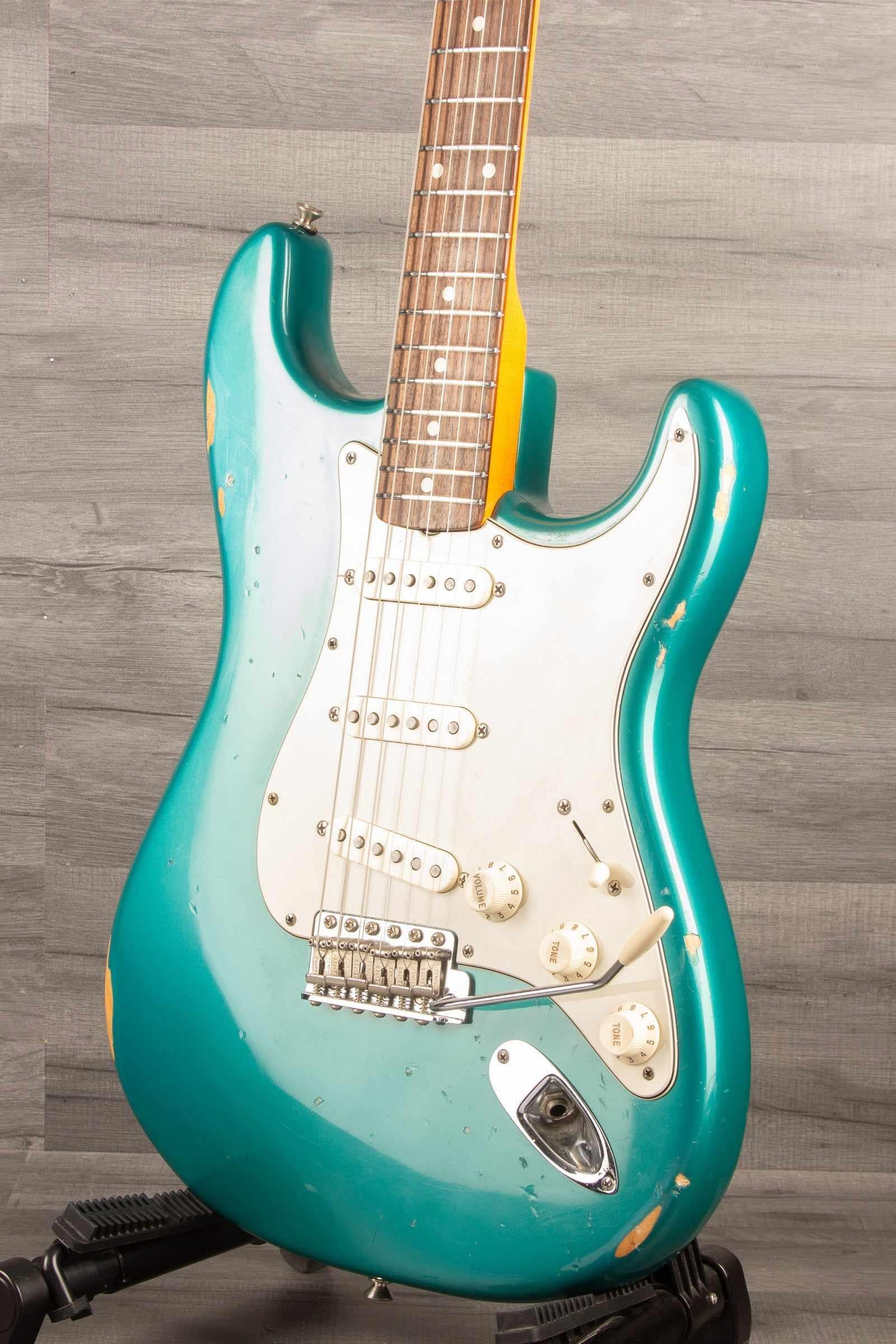 USED - 2004 Fender American Vintage '62 Reissue Strat - Ocean Turquoise with Seymour Antiquity II Surfer Pickups