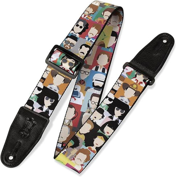 Levy's Graphic Waves Polyester Guitar Strap - Pop Art