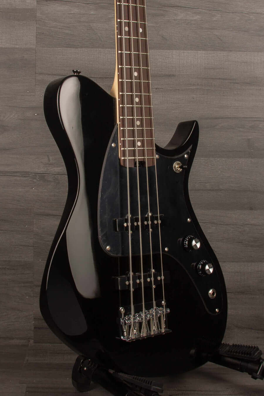 Aria Jet Bass Black - Bass Guitar