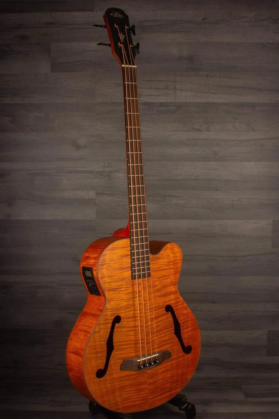 Aria FEB F2M Stained Brown Medium Scale Acoustic - Bass Guitar