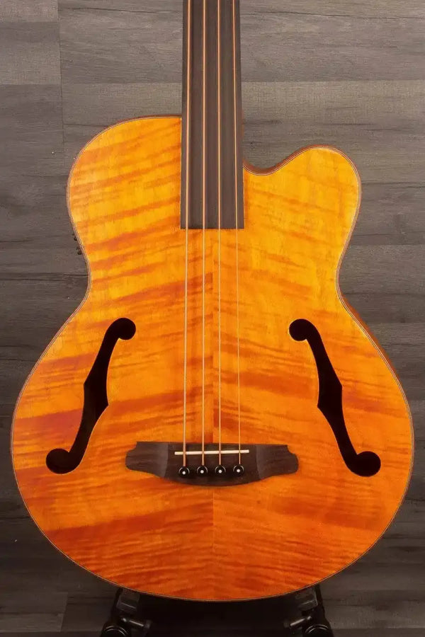 Aria FEB F2/FL Fretless Acoustic Bass Natural