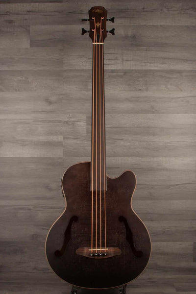 Aria FEB F2M/FL Medium scale Fretless Acoustic Bass - Black