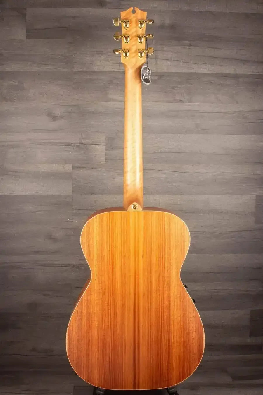 USED - Maton EBG808ART Artist - Acoustic Guitar back view showcasing beautiful wood grain.