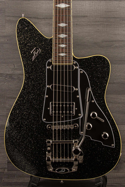 Duesenberg Paloma Black sparkle Electric Guitar Incl. gig bag
