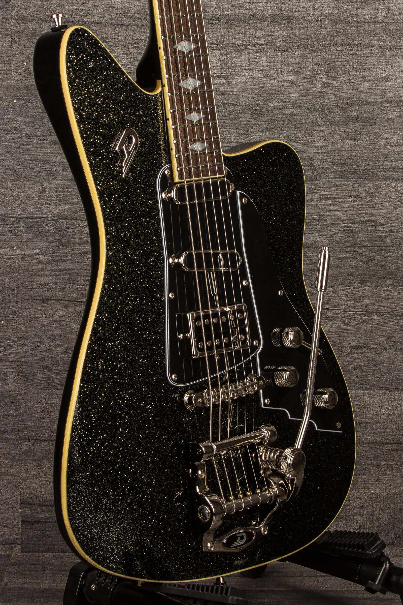 Duesenberg Paloma Black sparkle Electric Guitar Incl. gig bag