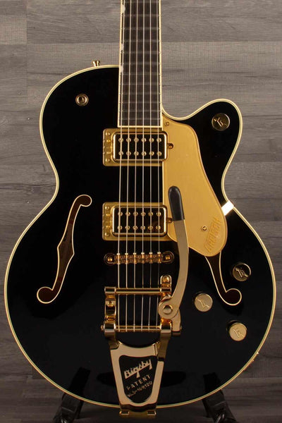 Gretsch Broadkaster® Jr. LX Center Block guitar with gold hardware, ebony fingerboard, and Bigsby®
