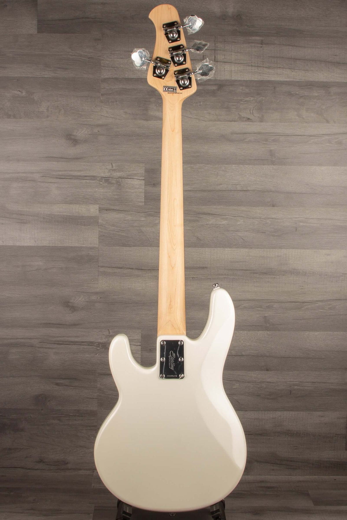 *B Stock - Sterling Stingray Short Scale Bass Guitar - Olympic White - MusicStreet