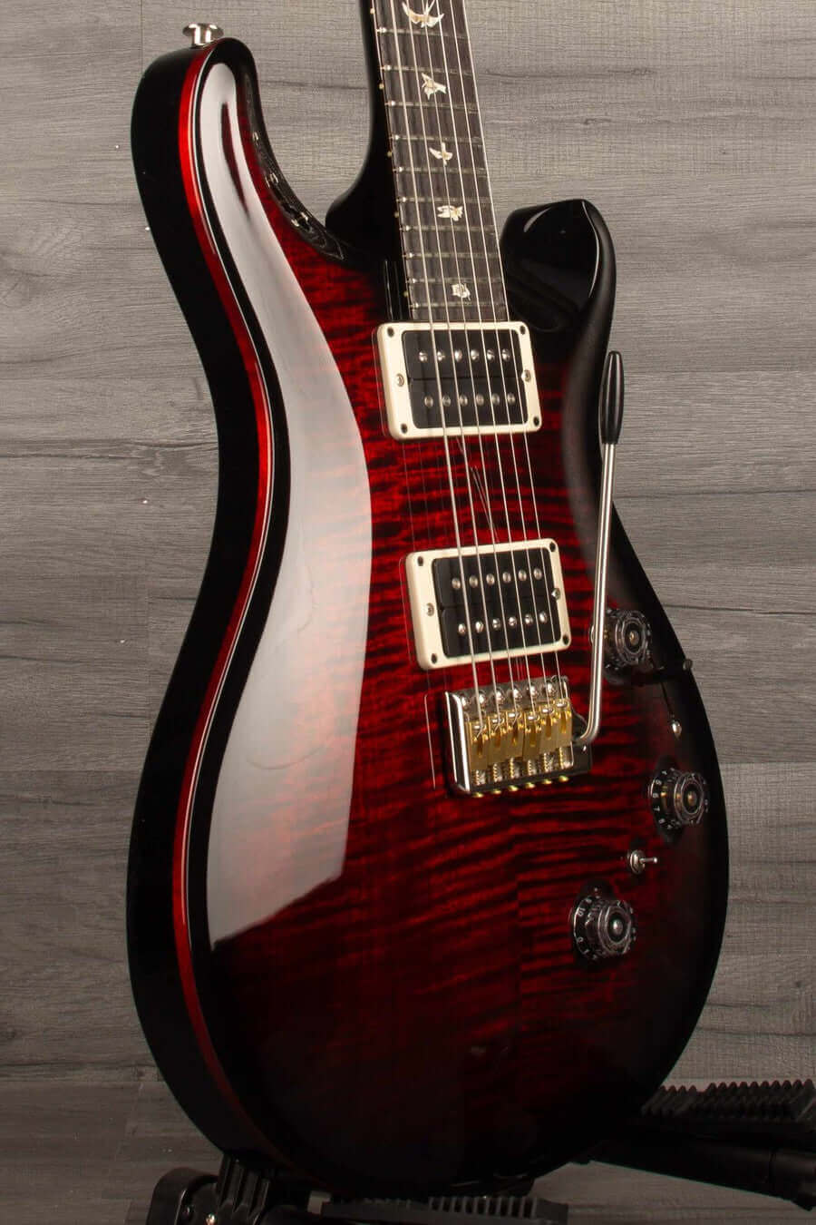 PRS Custom 24 Piezo Electric Guitar - Fire Smokeburst