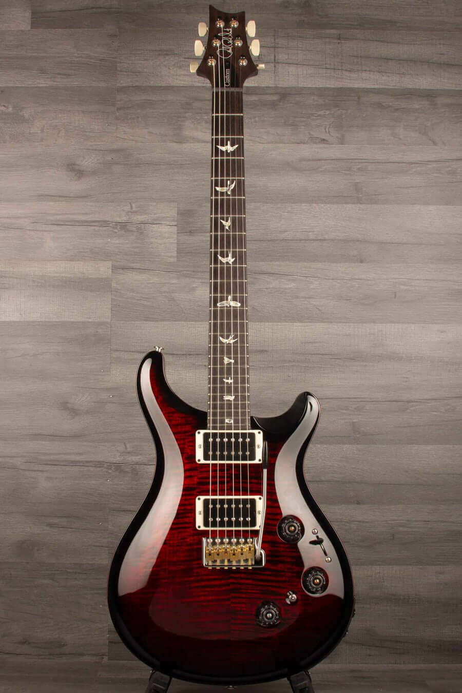 PRS Custom 24 Piezo Electric Guitar - Fire Smokeburst