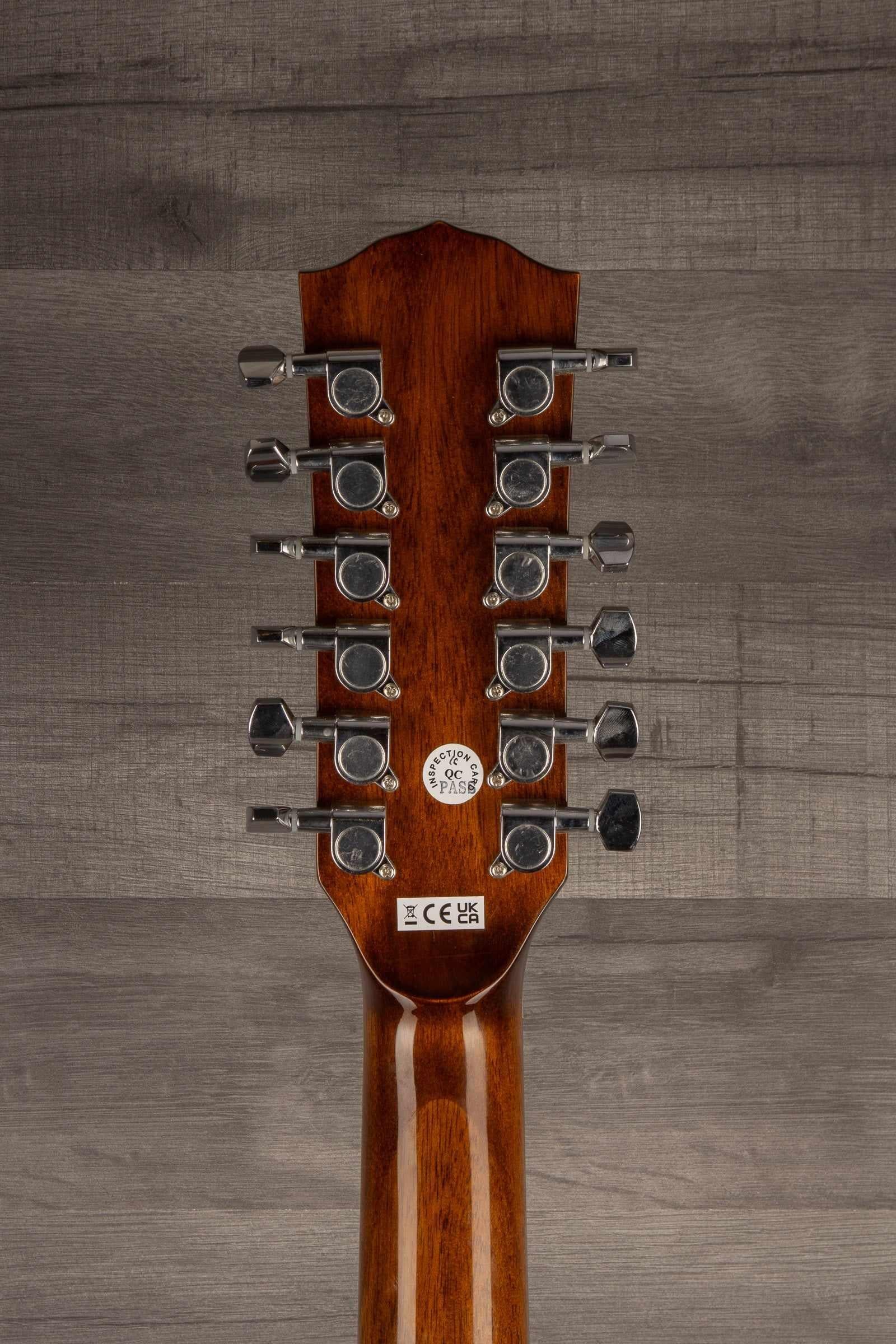 Fender CD-60SCE Dreadnought 12-string, Walnut Fingerboard, Natural - MusicStreet