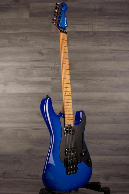 Charvel - PRO-MOD Plus So-cal style 1 HH Floyd rose - Blueburst electric guitar on a display