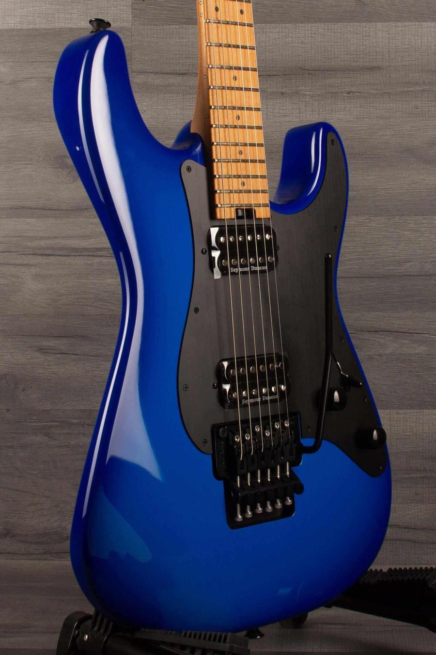 Charvel - PRO-MOD Plus So-cal style 1 HH Floyd rose - Blueburst electric guitar with sleek blue finish and black hardware.