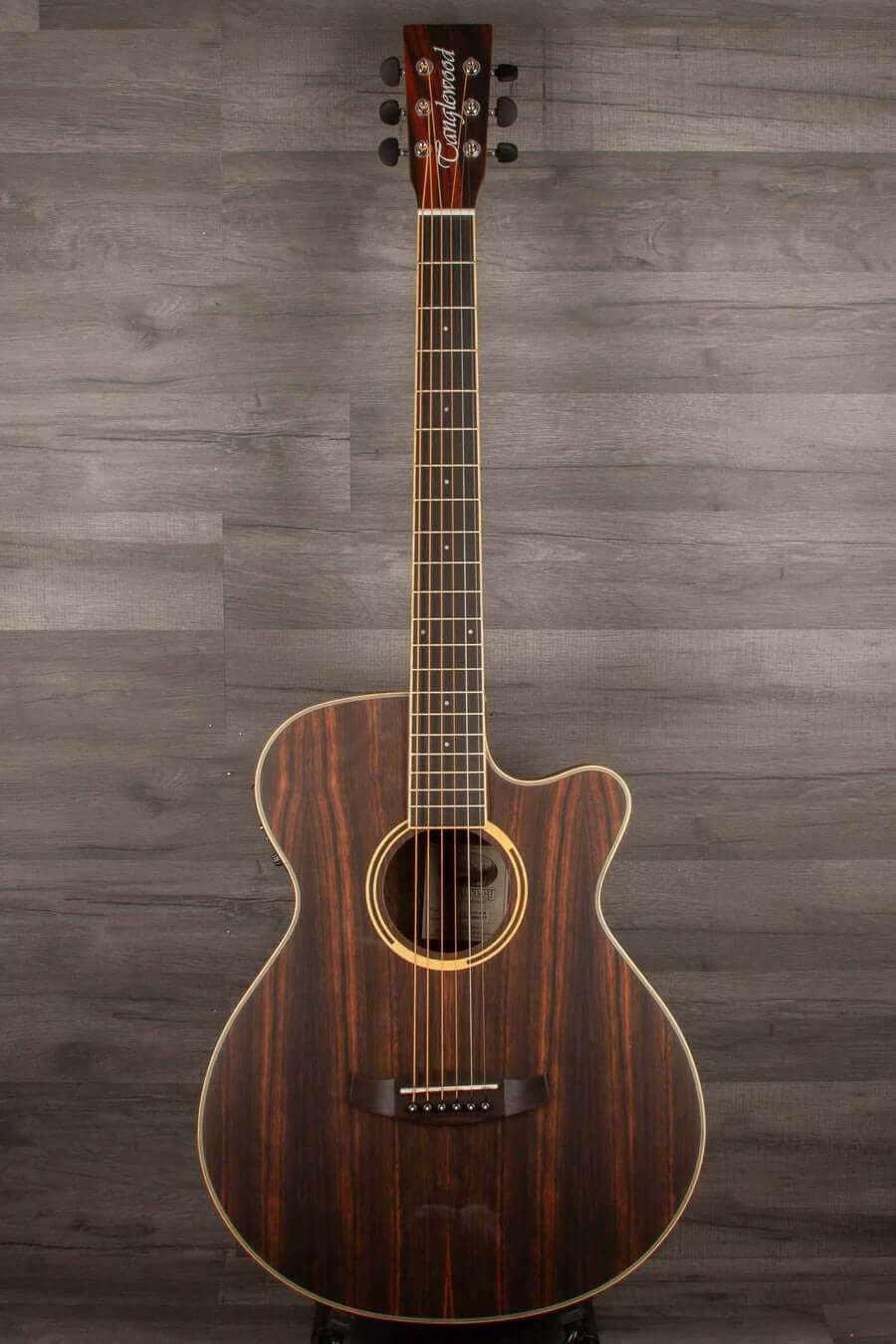 B Stock - Tanglewood DBT SFCE AEB - Exotic Ebony Electro Acoustic Guitar