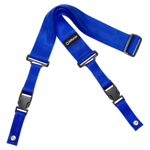 Dimarzio ClipLock® Quick Release Guitar Strap 2" nylon, blue - Set Up by MusicStreet