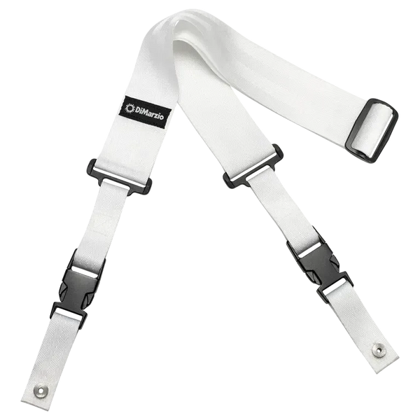 Dimarzio ClipLock® Quick Release Guitar Strap 2" nylon, white
