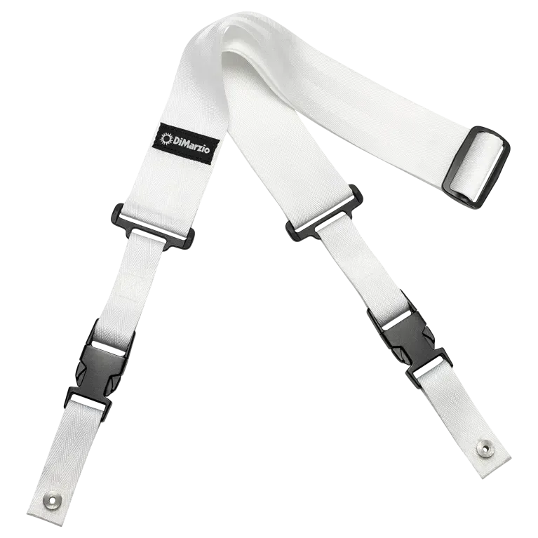 Dimarzio ClipLock® Quick Release Guitar Strap 2" nylon, white