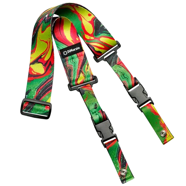 DiMarzio ClipLock® Steve Vai Guitar Strap - Green Universe