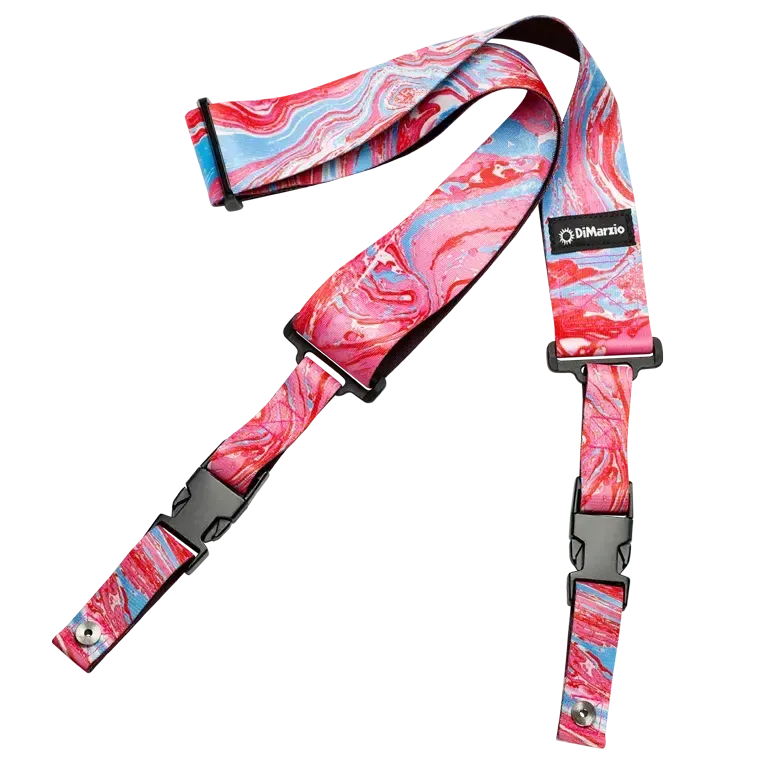 Dimarzio ClipLock® Steve Vai - Cherry Universe - Guitar Strap