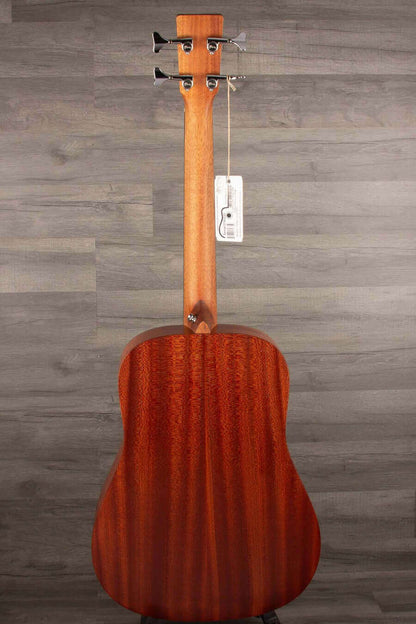 Martin DJR-10E Dreadnought Junior Short Scale Bass Guitar - Acoustic Burst