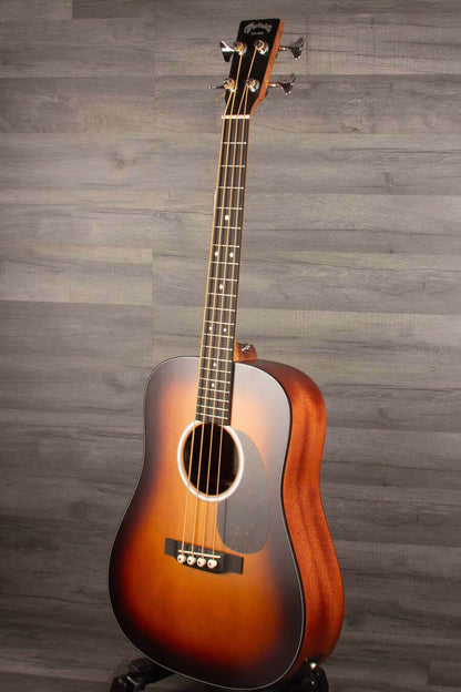 Martin DJR-10E Dreadnought Junior Short Scale Bass Guitar - Acoustic Burst