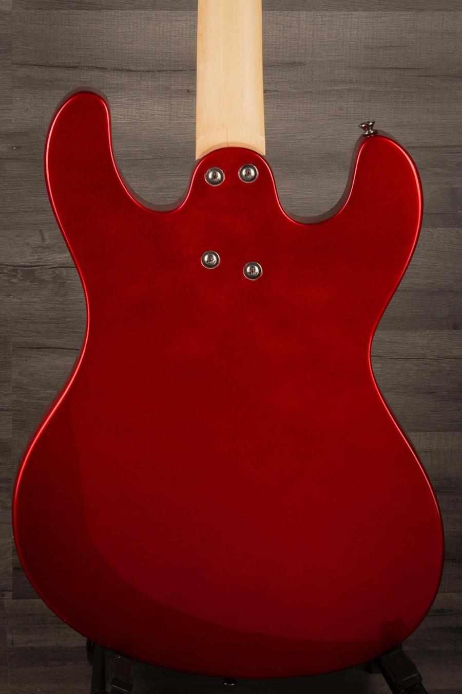 Aria Diamond Series Bass, DMB 01 OCR, Old Candy Apple Red - MusicStreet