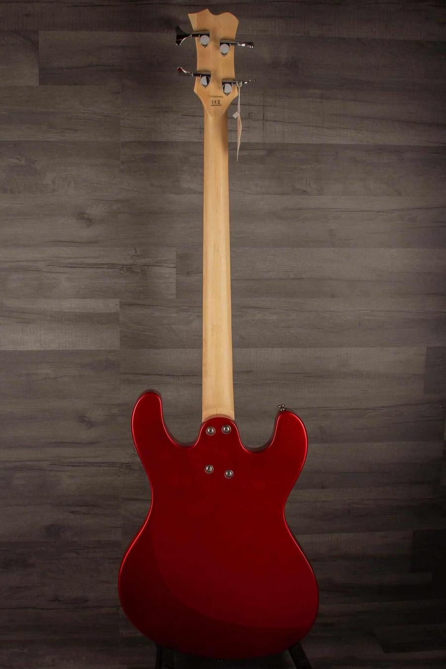 Aria Diamond Series Bass, DMB 01 OCR, Old Candy Apple Red - MusicStreet