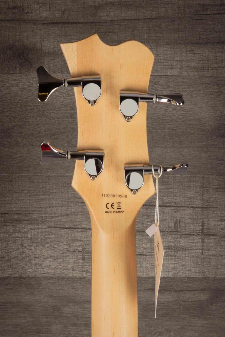 Aria Diamond Series Bass, DMB 01 OCR, Old Candy Apple Red - MusicStreet
