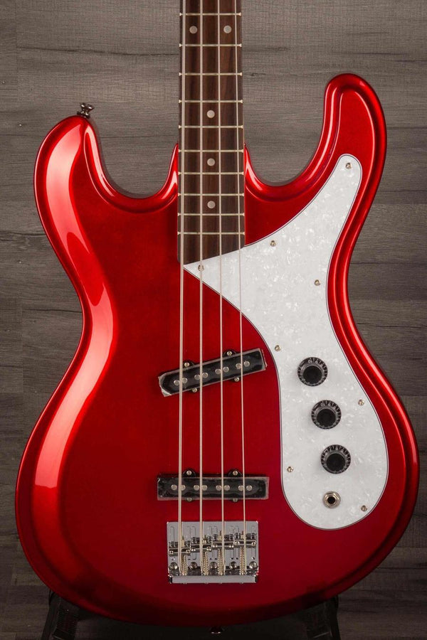 Aria Diamond Series Bass, DMB 01 OCR, Old Candy Apple Red - MusicStreet