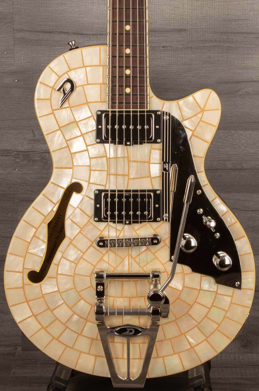 Duesenberg Starplayer Tv Electric Guitar Ice Pearl With Hard Case