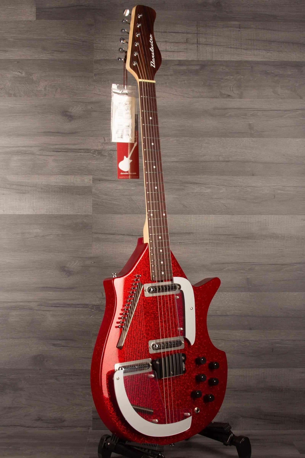 Danelectro Large Sitar Red metalflake - MusicStreet
