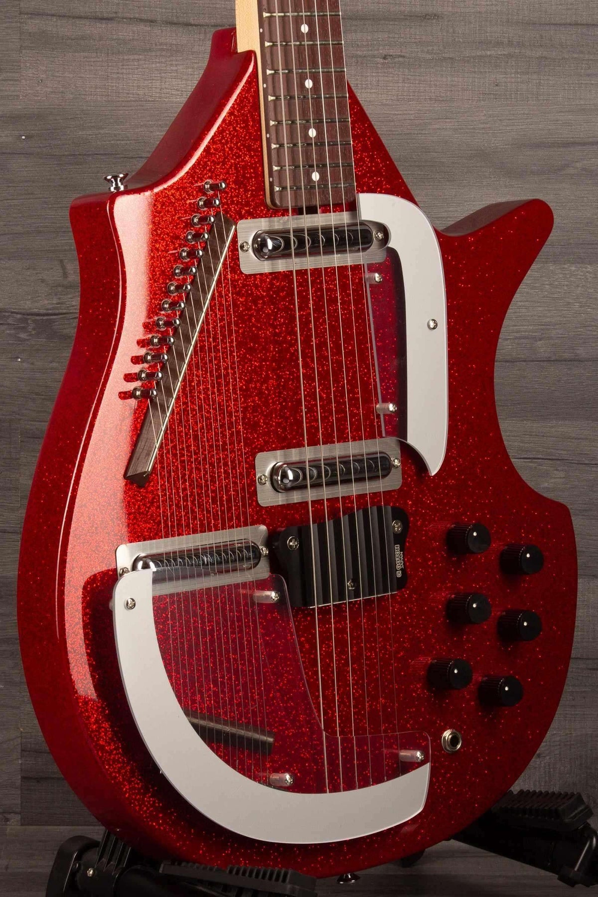 Danelectro Large Sitar Red metalflake - MusicStreet