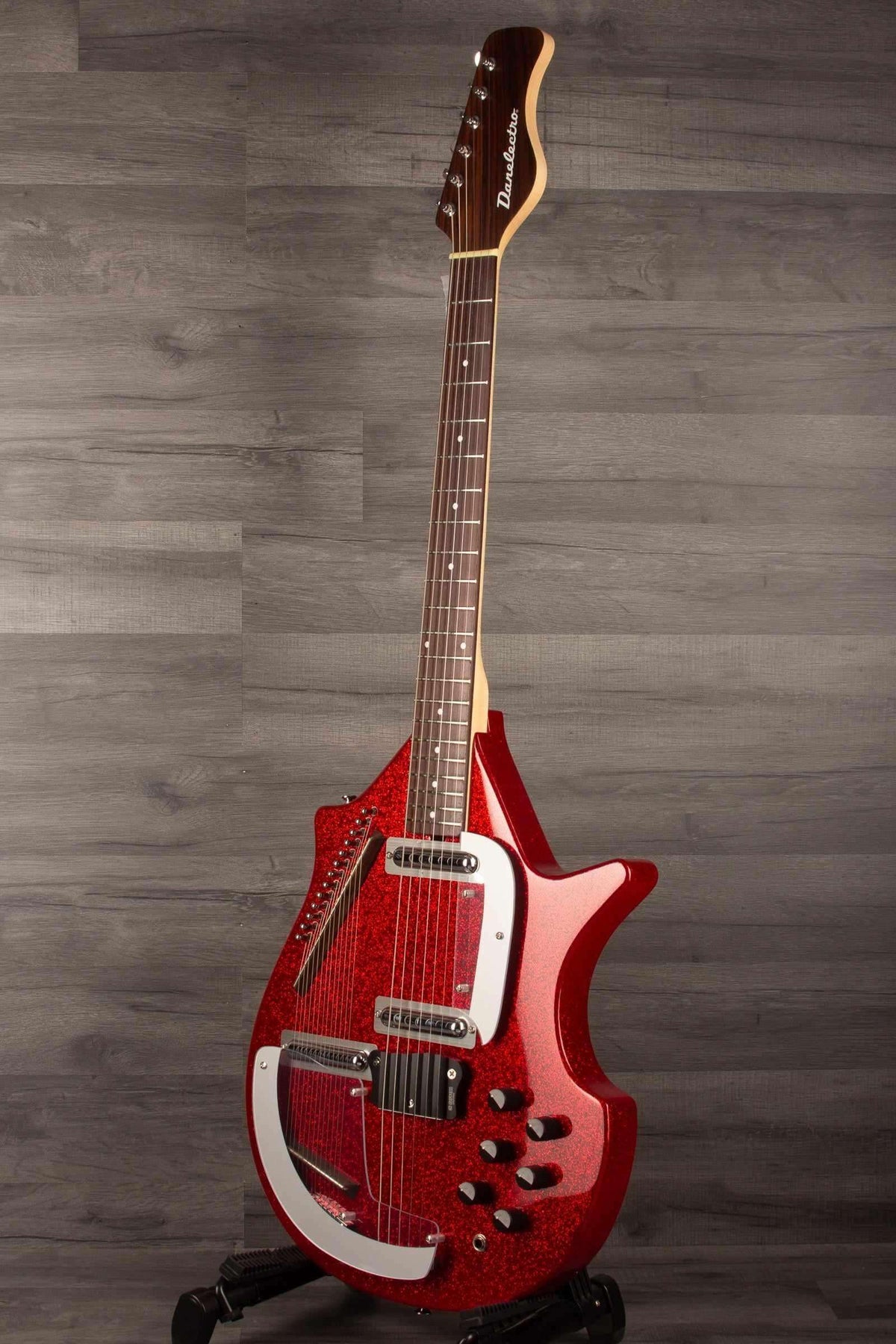 Danelectro Large Sitar Red metalflake - MusicStreet