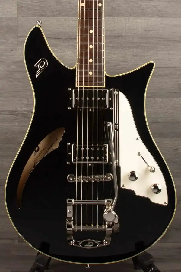 Duesenberg Double Cat Electric Guitar - Black - MusicStreet