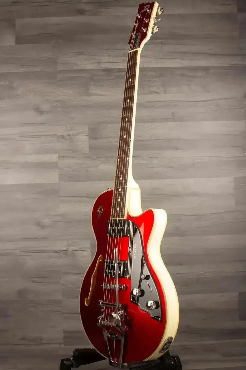 Duesenberg Starplayer TV Electric Guitar - Duotone Catalina Red & White - MusicStreet
