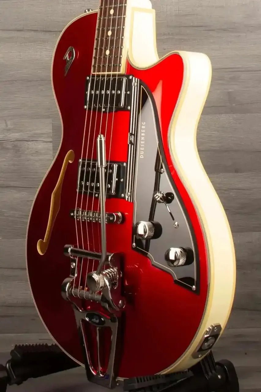 Duesenberg Starplayer TV Electric Guitar - Duotone Catalina Red & White - MusicStreet