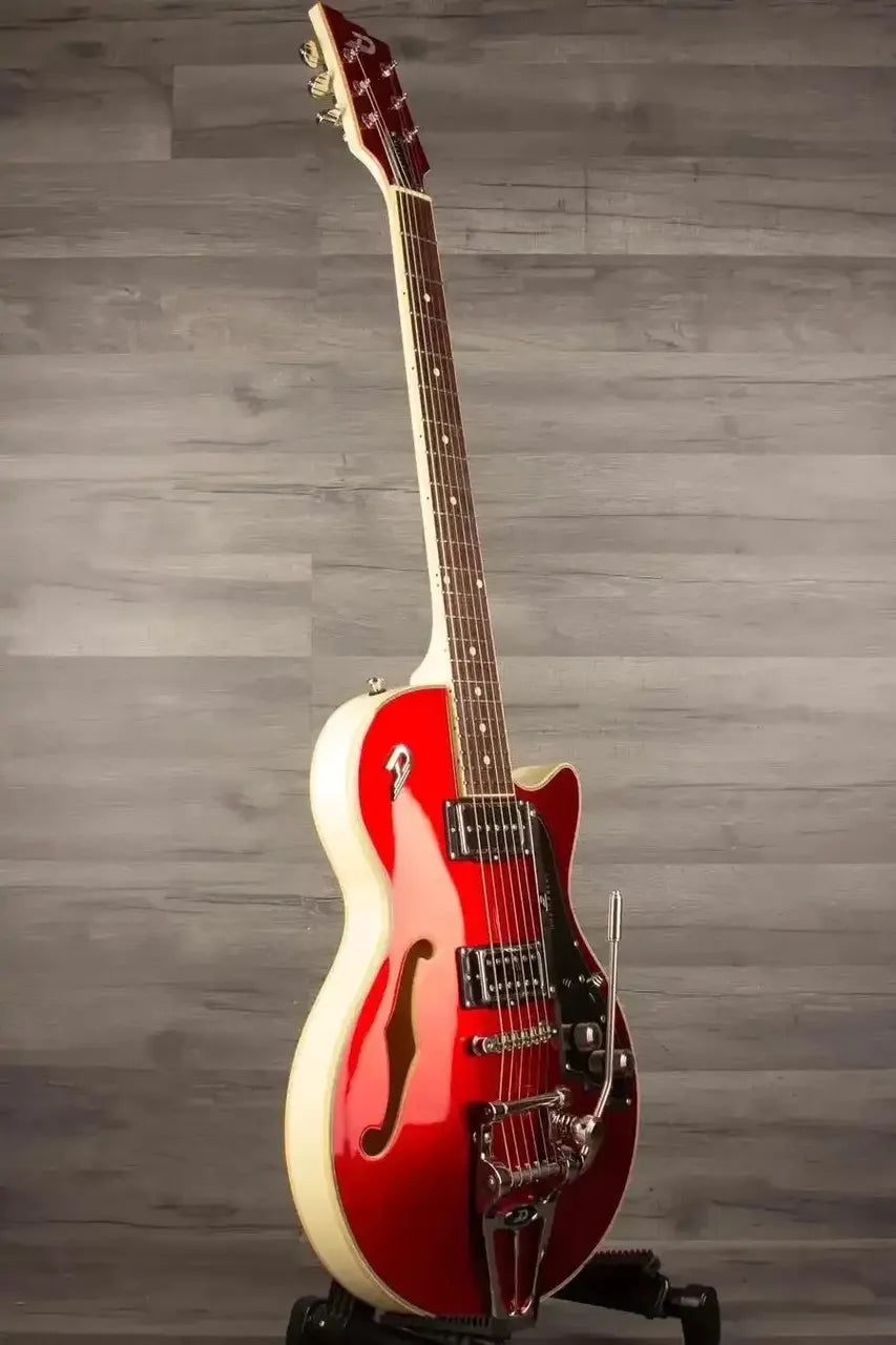 Duesenberg Starplayer TV Electric Guitar - Duotone Catalina Red & White - MusicStreet