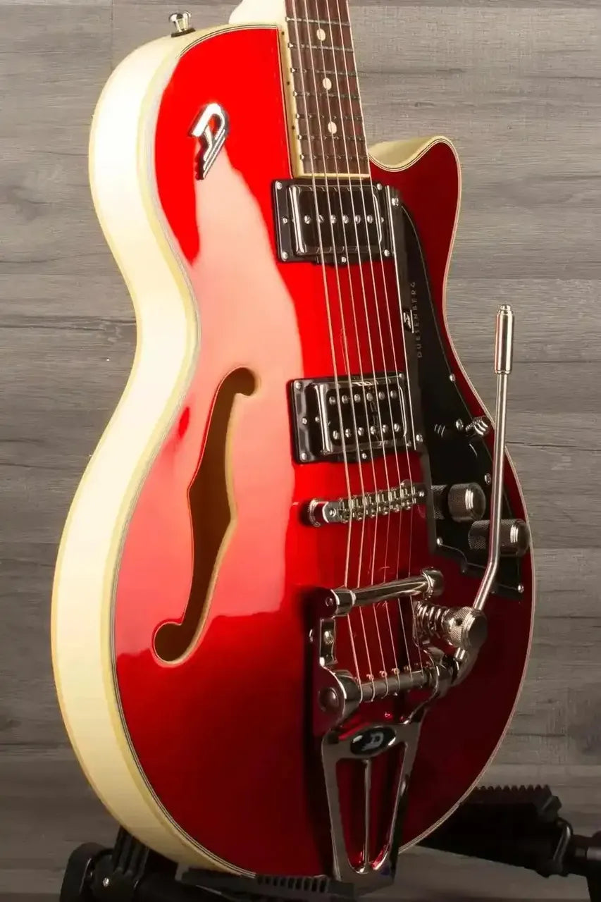 Duesenberg Starplayer TV Electric Guitar - Duotone Catalina Red & White - MusicStreet