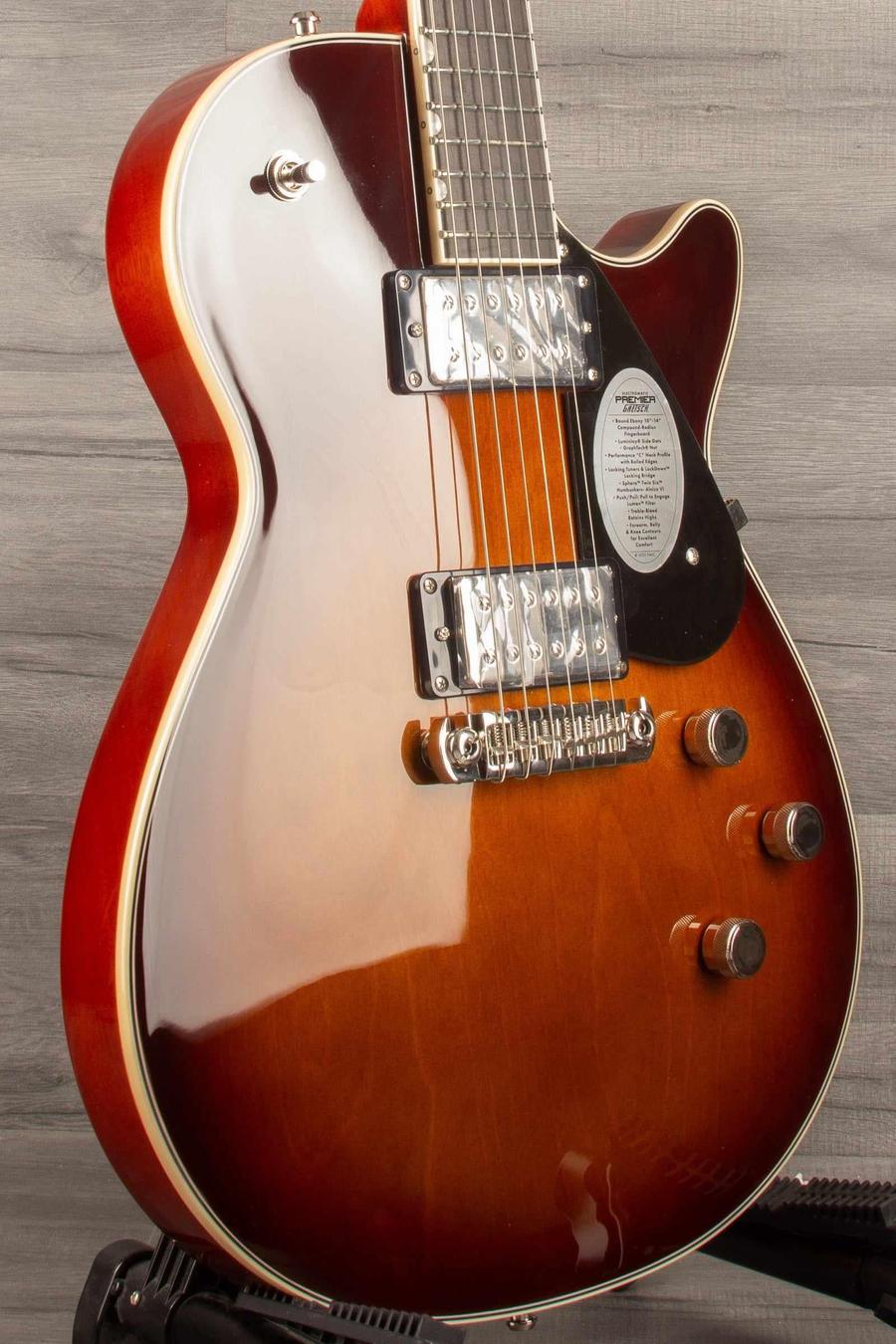 Gretsch Electromatic® Premier Jet™, Ebony Fingerboard, Robusto Burst - MusicStreet